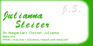 julianna sleiter business card
